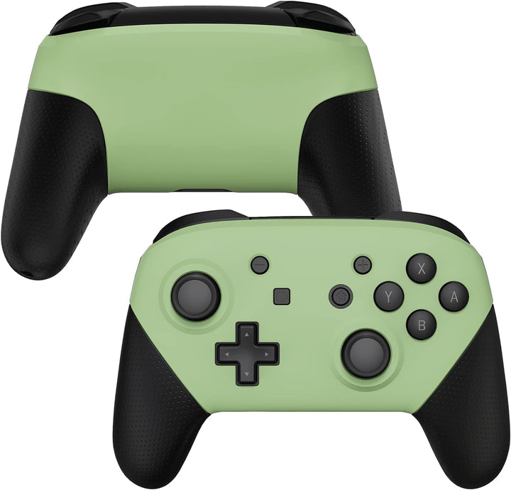 eXtremeRate Ersatz Grips Case Cover kompatibel mit Nintendo Switch Pro Controller, Custom Matt Front