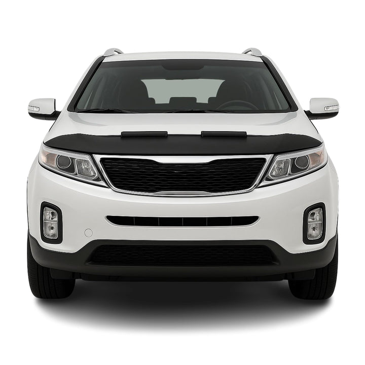 OMAC Haubenbra Steinschlagschutz Bonnet Bra kompatibel mit Kia Sorento 2010-2013 Schwarz Halb Schwar