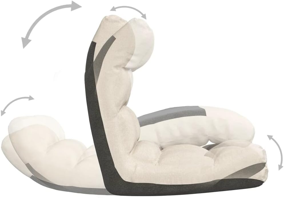 vidaXL Bodenstuhl Faltbar Schlafsessel Relaxsessel Sofastuhl Bodenkissen Bodensessel Bodensofa Relax