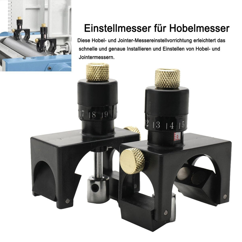 Lfhelper 2 STK Hobelmesser Einstellehre Einstellhilfe Hobelmesser-Setter Magnetische Hobelmesser-Ein