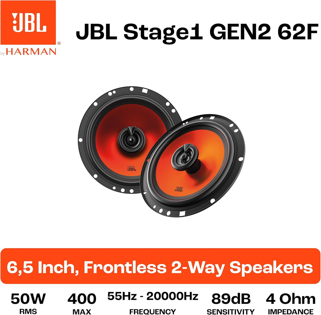 JBL Stage1 GEN2 62F Koaxial Lautsprecher Auto 165mm (6,5 Zoll): von Harman Kardon Car HiFi mit 50W R