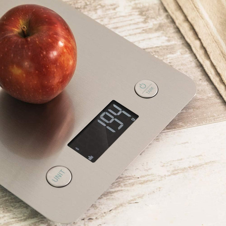Küchenwaage CookCOntrol 10000, mit App-verbindung, rostfreie Stahlverarbeitung, Druckgewicht ab 1 Gr