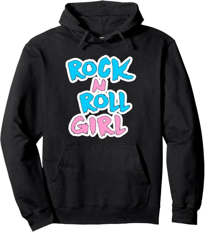 Rock N Roll Girl Musikfan Pullover Hoodie