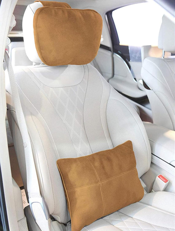 Kwak's Set de Almohada para Reposacabezas y Soporte Lumbar – Almohada Cervical Con Ajuste de Altura