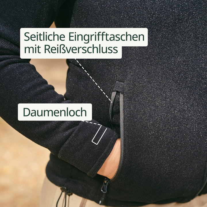 Pinewood Fleece Jacke für Herren. Zum Wandern, Trekking, Jagd, Hundesport und vielen Outdooraktivitä