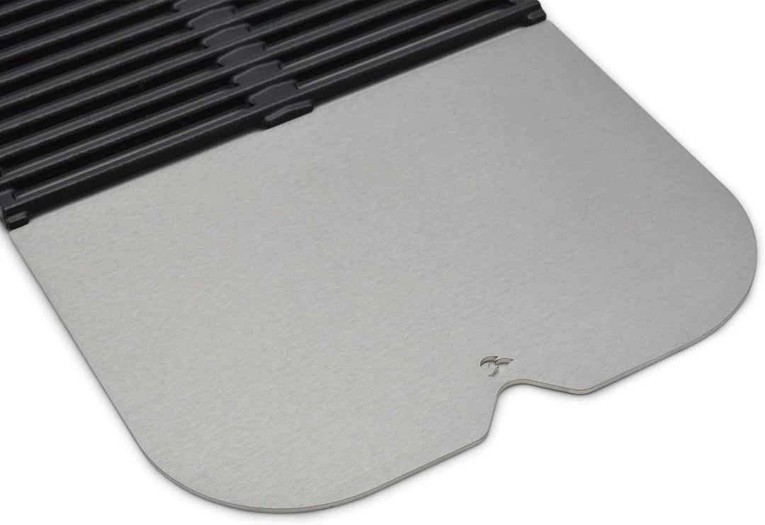 Grillrost.com Das Original Robuste Edelstahl-Plancha - Hochwertige Grillplatte für den Weber Lumin C