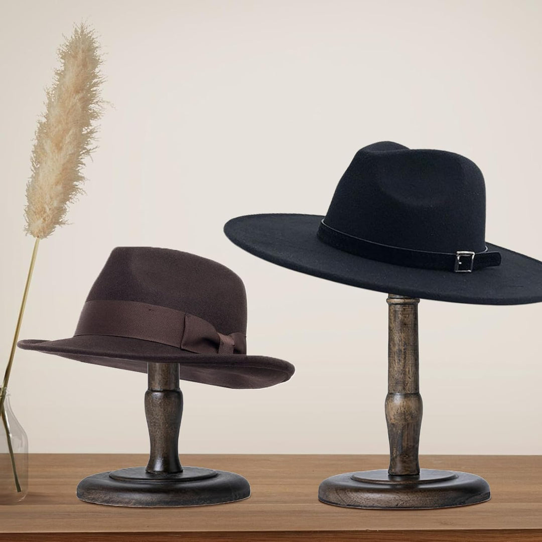 Hutständer im Vintage-Stil, rustikaler Bronze-Ständer, Tischkappen-Organizer, Cowboy-Huthalter, Perü