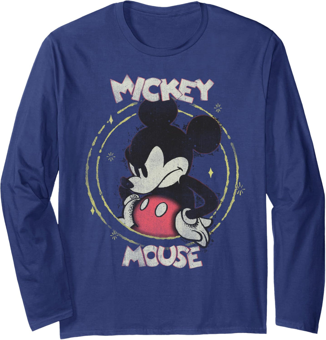 Disney Mickey And Friends Mickey Mouse Angry Portrait Langarmshirt