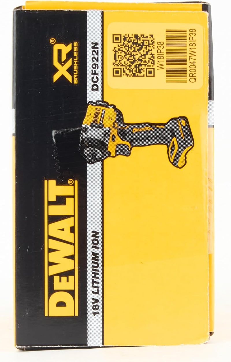 Dewalt XR Akku-Schlagschrauber DCF922N (18V, ½ Zoll Aussenvierkant-Aufnahme mit Kugelrastung, 406 Nm