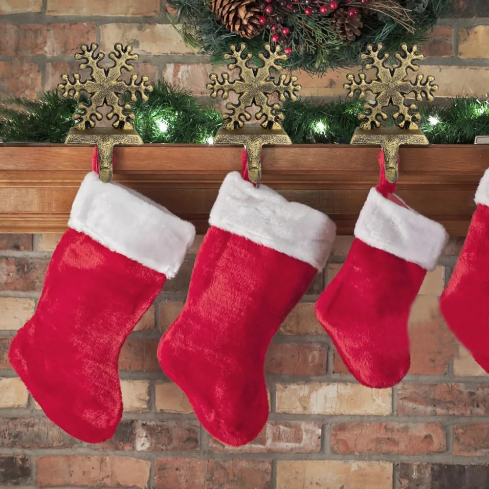 YWZHENYU Weihnachtsstrumpfhalter, langlebige Strumpfaufhänger für Kaminsims, Kamin, Strumpfhaken für