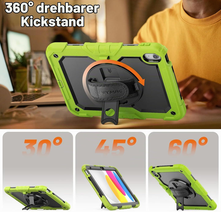 SEYMAC Hülle für iPad (A16) 11./10. Generation 11/10,9 Zoll 2025/2022, Stossfeste für iPad 10 Genera
