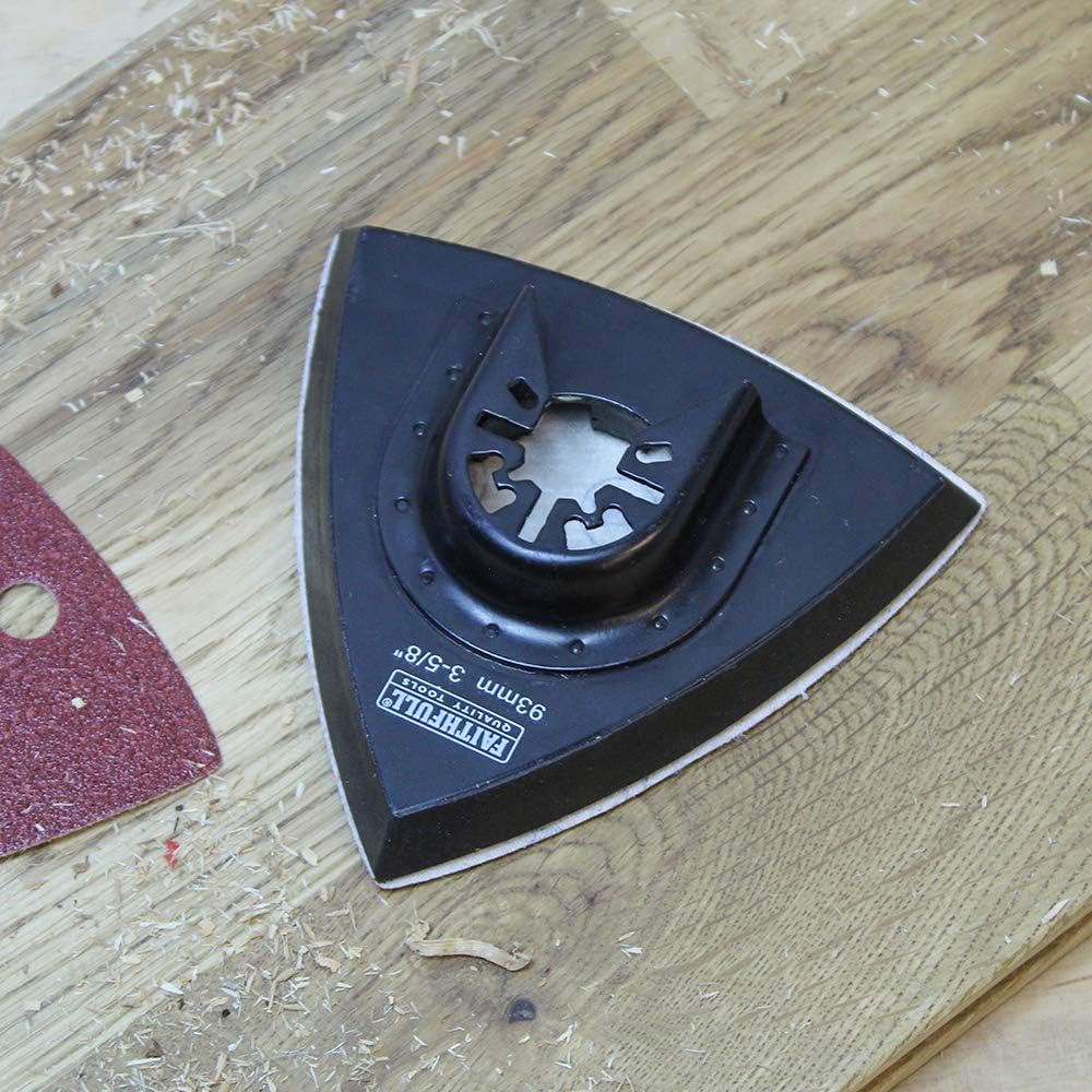 Faithfull Delta Velcro Sanding Pad Tri 93mm
