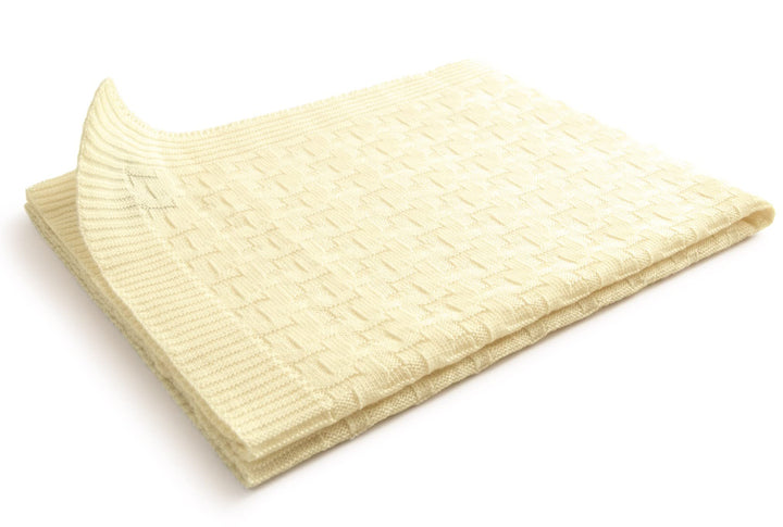 Sonnenstrick 3009SWKL Babydecke Kuscheldecke Strickdecke aus 100% Merino Schurwolle 80x80 cm made in