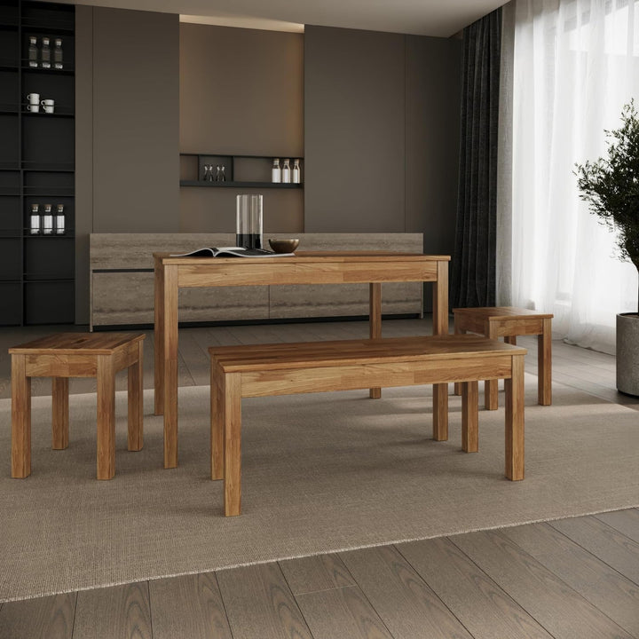 Krok Wood Sitzbank Tomas aus Massivholz (Eiche, 100 x 35 x 45 cm) 100 x 35 x 45 cm Eiche, 100 x 35 x