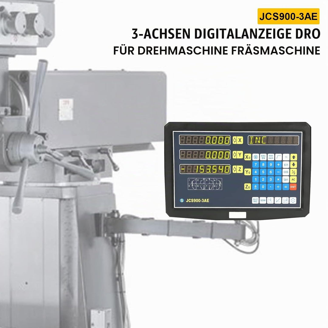 EVTSCAN 3 Axis 10 ″ LCD Digital Readout Console, DRO System für Drehmaschinen, Fräsmaschinen, Schlei
