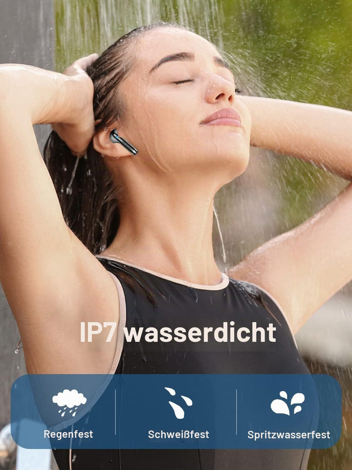Kopfhörer Kabellos Bluetooth 5.3 In Ear mit CVC8.0 Mikrofon, 40H Kabellose Noise Cancelling Earbuds