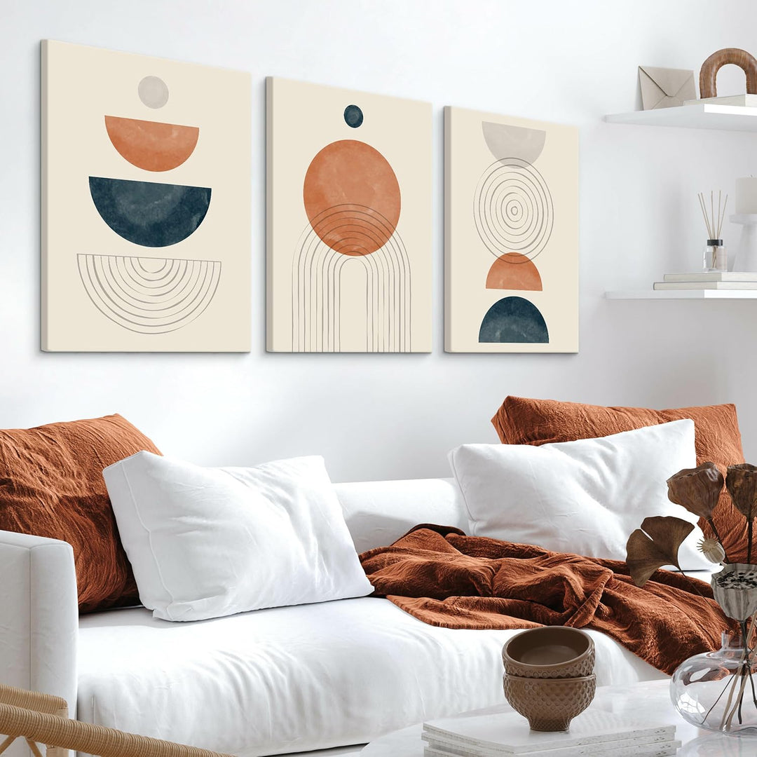 Muralo - Wandbilder Set - Leinwand Bilder Set Aufhängefertig - Bilder für Wohnzimmer Schlafzimmer -