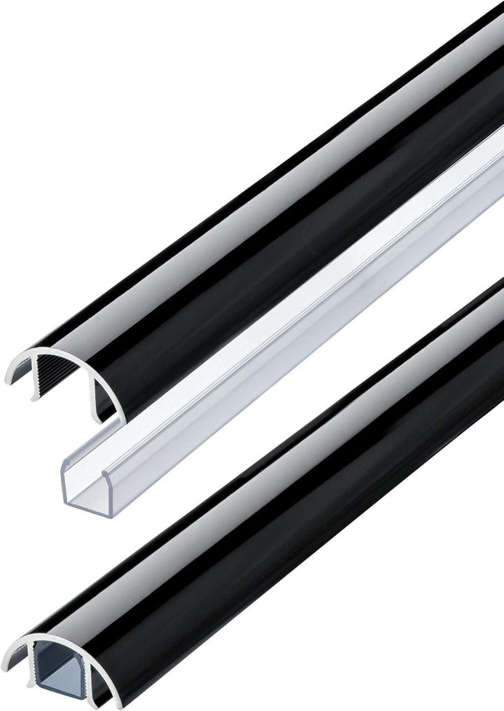 Mini Design Aluminium Kabelkanal für z.B. Lautsprecher - 30mm breit von ALUNOVO (Länge: 100cm, Schwa