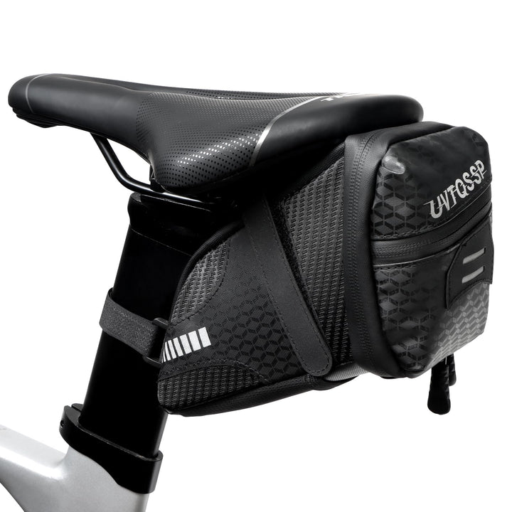 Ultraleichte Fahrrad Satteltasche, Fahrradsitz Tasche Fahrradtasche mit Klettverschluss Befestigungs