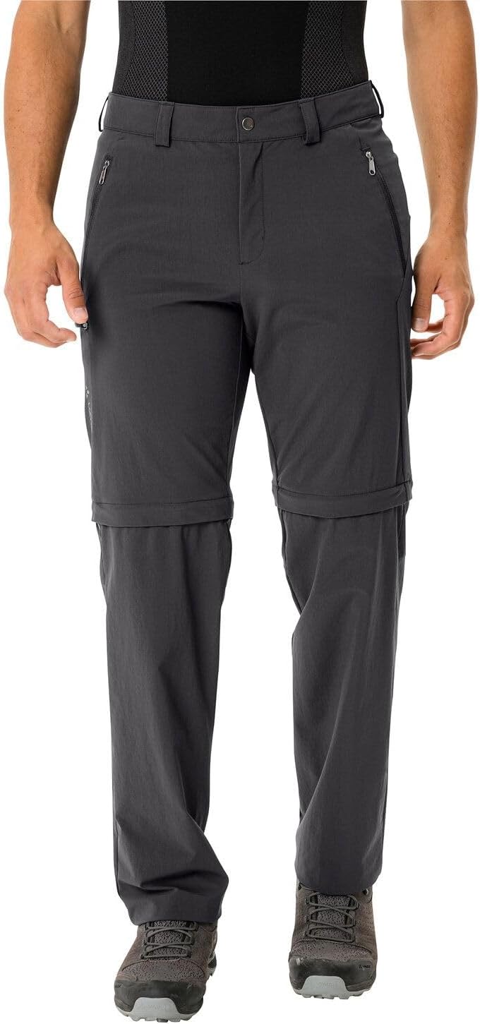 VAUDE Wanderhose Herren Farley Stretch Zip-Off Pants II Schwarz Grösse 60-Long, wasserabweisende Her