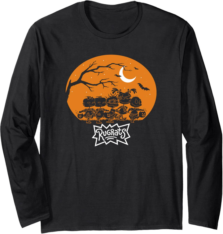 Rugrats Halloween Spooky Midnight Trick Or Treating Langarmshirt