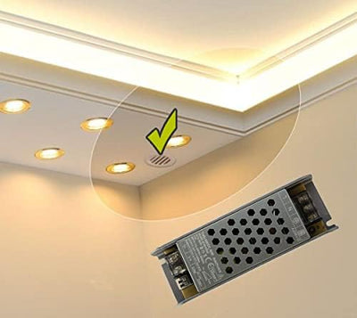 24V LED Trafo dimmbar - 60 bis 200 Watt IP67-24 Volt DC - TRIAC & 0/1-10V - kein Flimmern, kein Raus