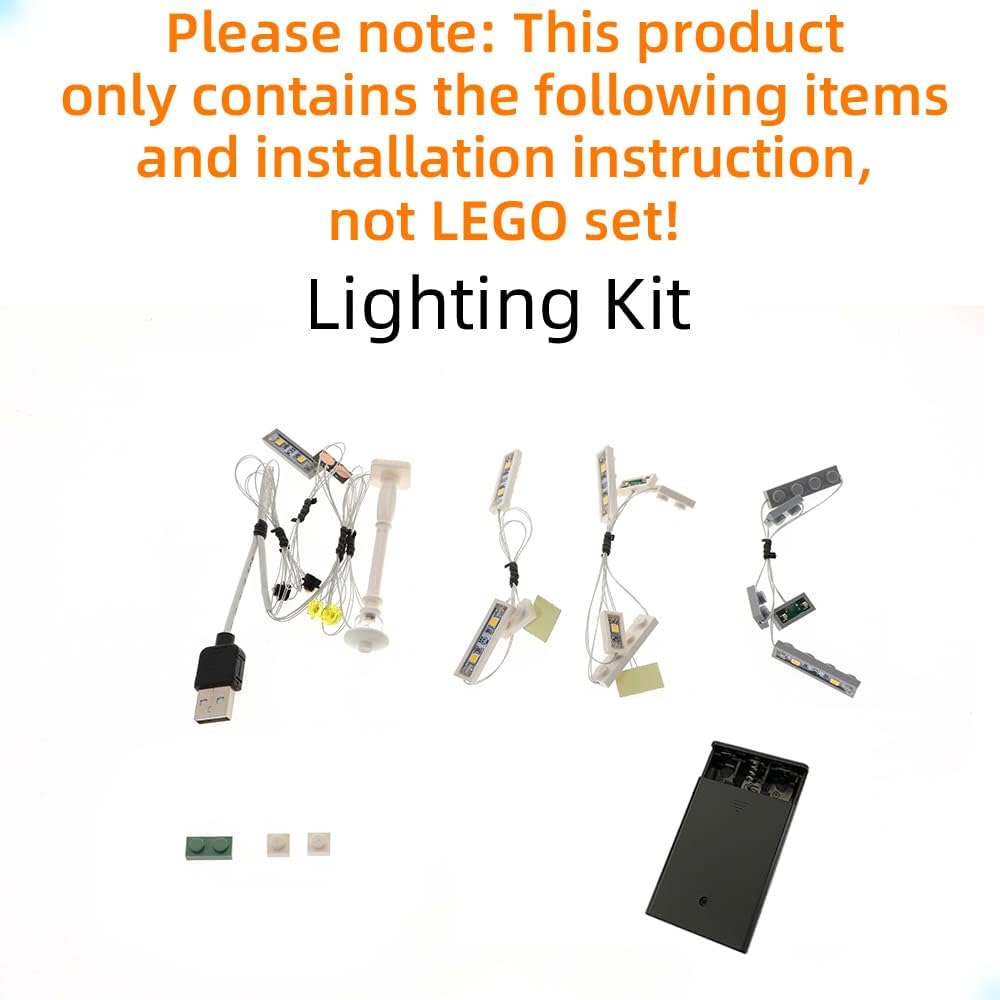 GEAMENT LED Licht-Set Kompatibel mit Lego Boutique Hotel - Beleuchtungsset für Creator 10297 Baumode