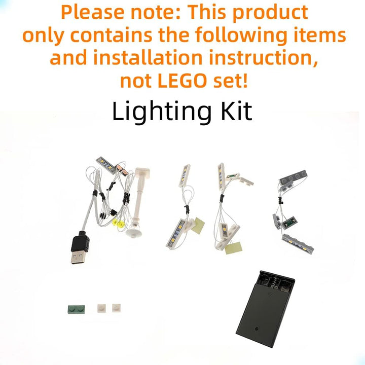GEAMENT LED Licht-Set Kompatibel mit Lego Boutique Hotel - Beleuchtungsset für Creator 10297 Baumode