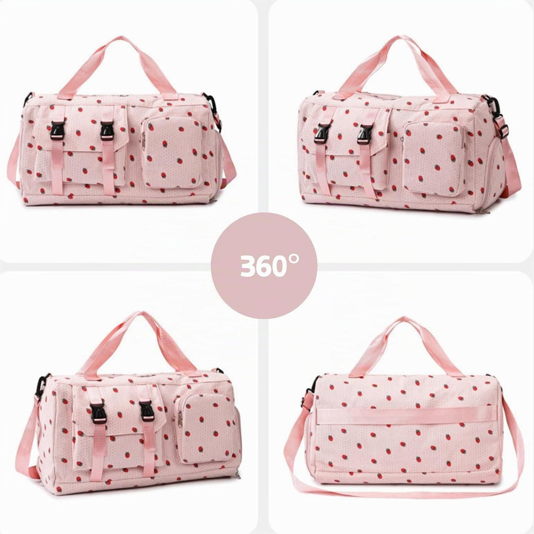 Sporttasche Kinder Mädchen Reisetasche Jungen Damen mit Schuhfach Reisetaschen Weekender Travel Bag