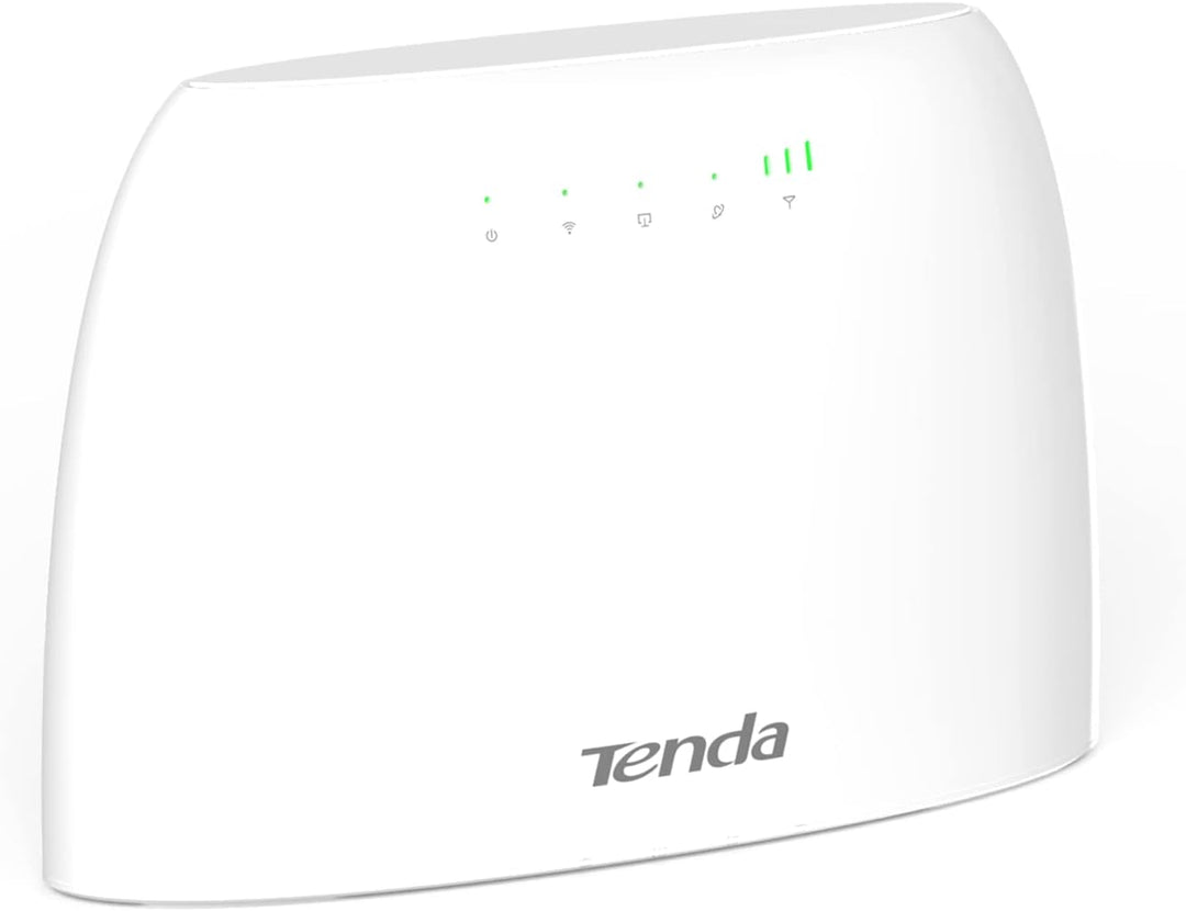 Tenda 4G03 4G LTE Router, WLAN Router für SIM-Karten (CAT4, 150Mbit/s im Download, 300Mbit/s 2,4GHz)