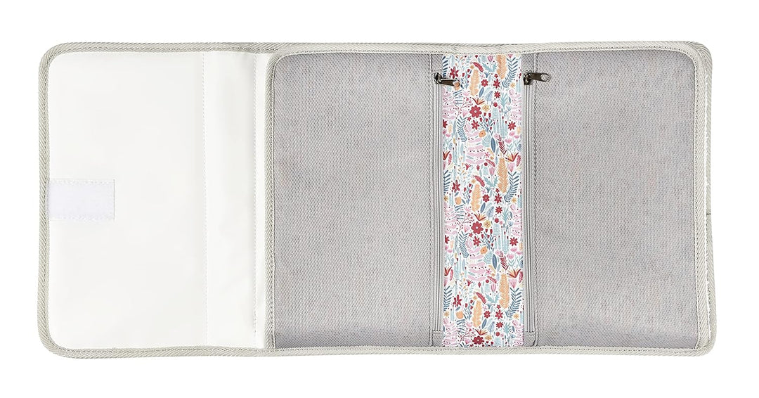 BÉABA, Baby Wickeltasche, Wickelunterlage aus 100% Baumwolle, für unterwegs, mit Fächern für Windeln