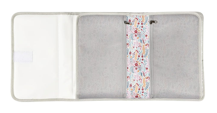 BÉABA, Baby Wickeltasche, Wickelunterlage aus 100% Baumwolle, für unterwegs, mit Fächern für Windeln