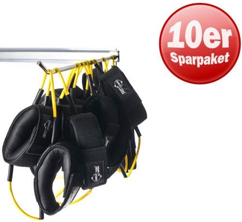 Dittmann 10er Paket Ankle Tube Widerstandsband Band Expander gelb/leicht