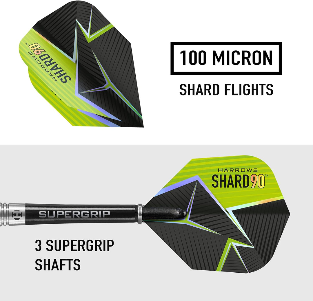 Harrows Steel Darts Shard 90% Tungsten Steeltip Dart Steeldart Hochwertiger Tungsten Dart Dartpfeile