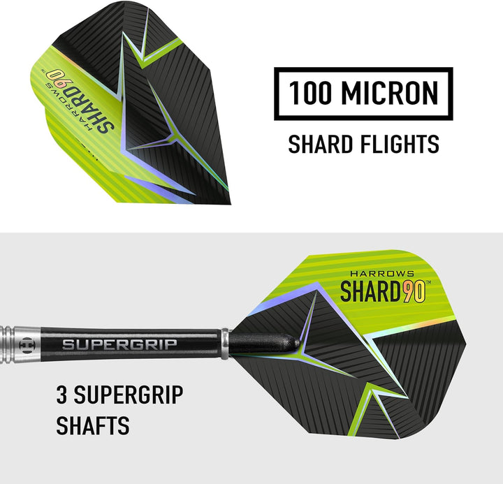 Harrows Steel Darts Shard 90% Tungsten Steeltip Dart Steeldart Hochwertiger Tungsten Dart Dartpfeile