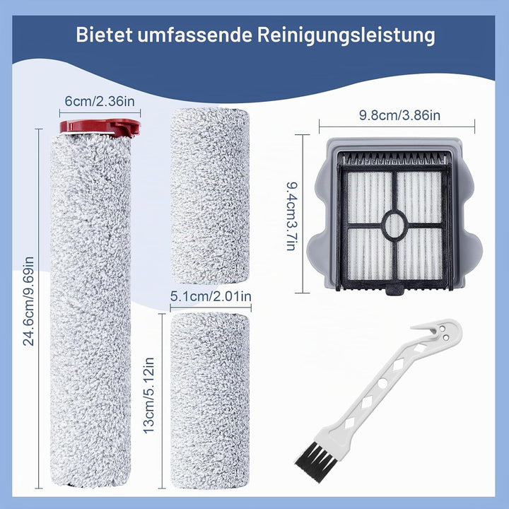 Bürstenrolle Filter Ersatzteile für Roborock Dyad Pro/Dyad Pro Combo Nass Trockensauger Kabelloser Z