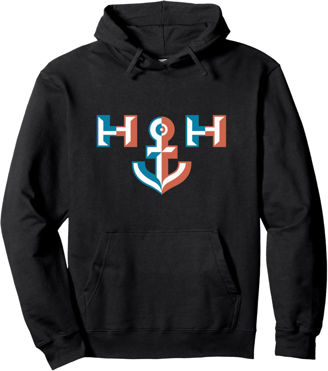 Anker Norddeutsch Nordsee Hafen-Stadt Maritim Hamburg Pullover Hoodie