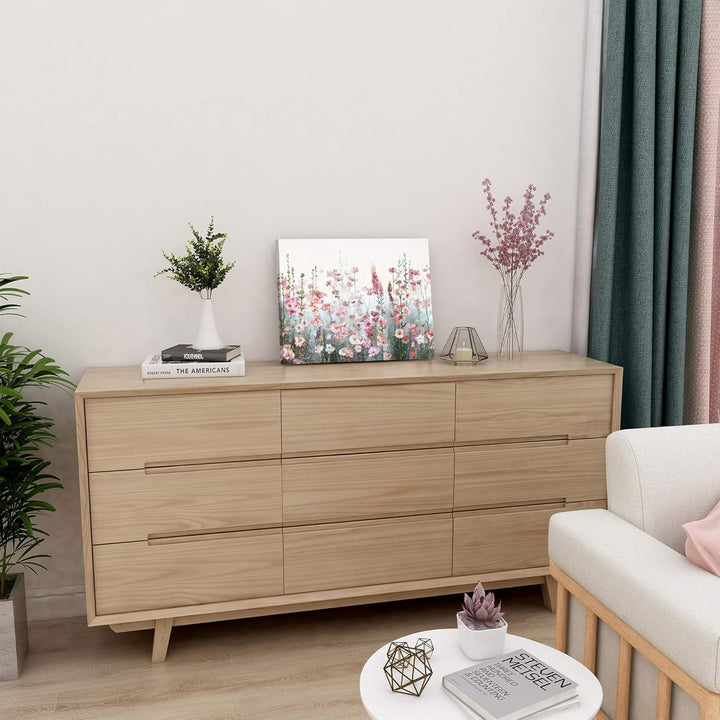 SUMGAR Malen nach Zahlen Erwachsene Blumen Bunt DIY Öl Leinwand Gemälde Set für Anfänger & Senior Ac