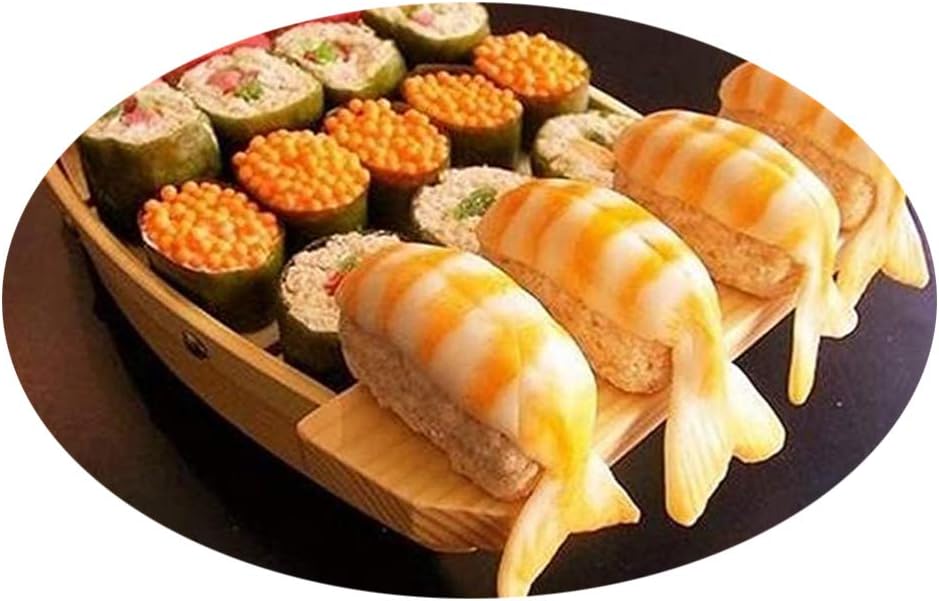 Holz Sushi Serviertablett Holz Japanische Sashimi Sushi Boot Platte für Restaurant Oder Zuhause (Grö