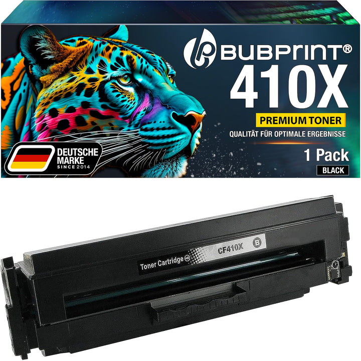 Bubprint Toner kompatibel als Ersatz für HP 410A CF410A 410X CF410X für Color LaserJet Pro MFP M477f