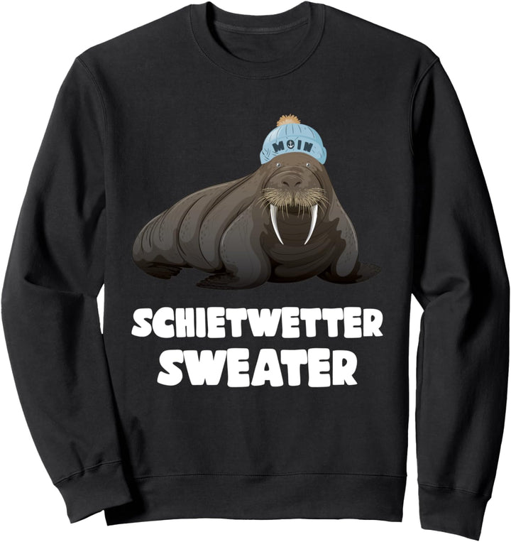 Norddeutschland & Nordsee Schietwetter Sweater Plattdeutsch Sweatshirt