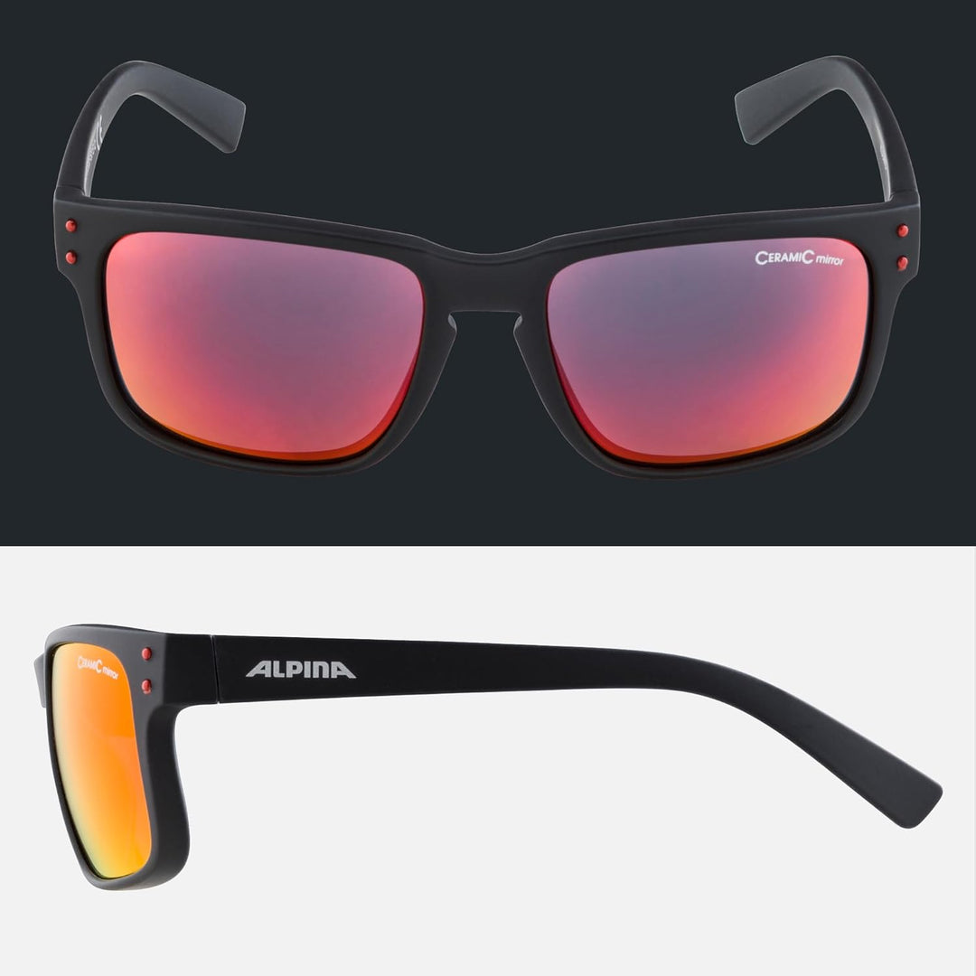 ALPINA KOSMIC - Verspiegelte und Bruchsichere Sonnenbrille Mit 100% UV-Schutz Für Erwachsene Einheit
