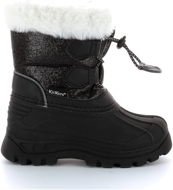 Kickers Jungen Sealsnow Schneestiefel, Noir Brillant
