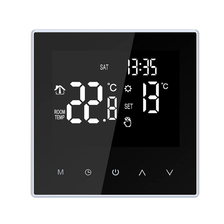 Irishom Smart Thermostat Digitaler Raumthermostat Fussbodenheizung Programmierbar 16A LCD Touchscree