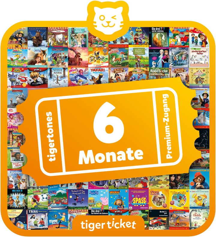tigermedia tigerticket 6 Monate Streaming Zugang tigerbox TOUCH für 10.000 Kinder Hörspiele Hörbüche