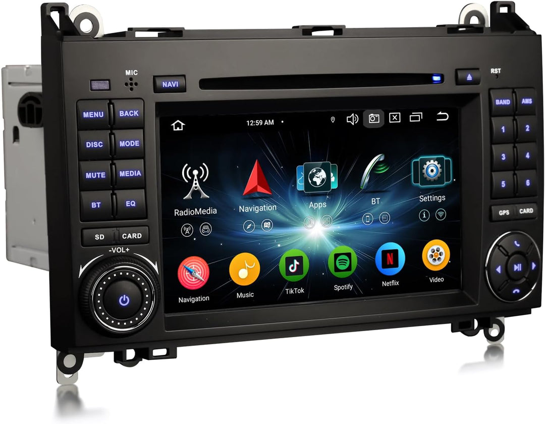 Erisin 7 Zoll 8-Kern 4GB+64GB Android 14 Autoradio GPS Navigation für Mercedes A/B-Klasse W169 W245