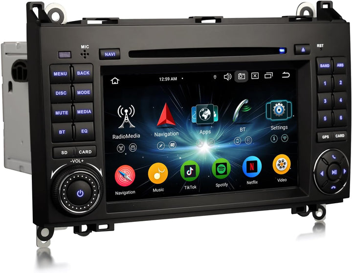 erisin [4+64GB] 8 Kern Android 14 Autoradio Navi für Mercedes A/B Klasse W169 W245 Sprinter Viano VW