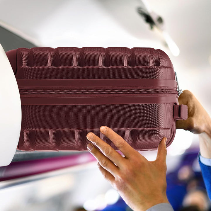 Flight Knight Leichte 4-Rad-abs-hartschalenkoffer Handgepack, Zugelassen Fur Uber 100 Fluggesellscha