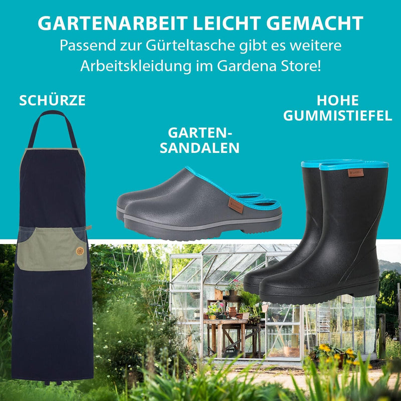 GARDENA Unisex Gartengürtel für Garten-Werkzeug I Unisex Werkzeuggürtel für Frauen & Männer I Garten