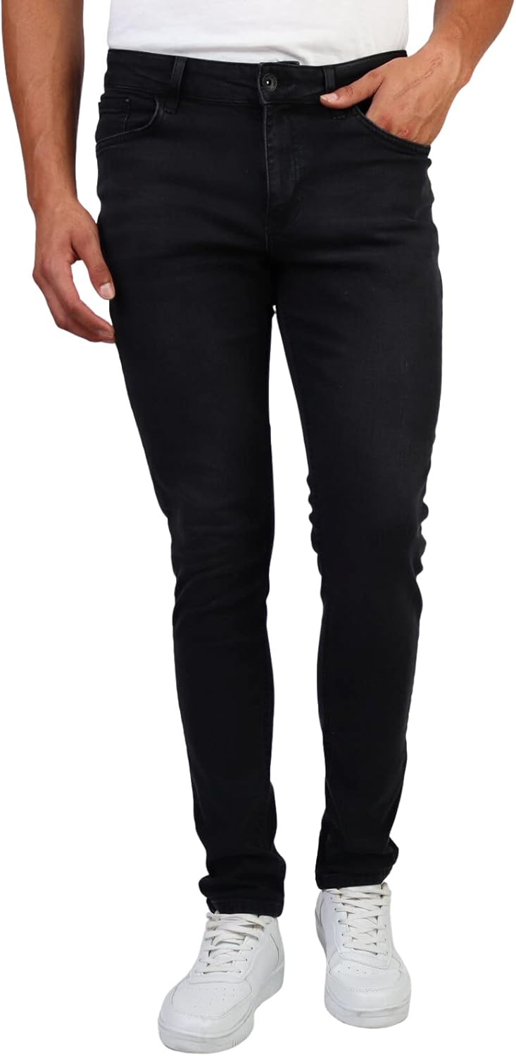 HALAT'S Herren Jeans Slim Fit - Baumwolle Jeanshose Stretch für Herren mit Schlanke Elastizität 30W